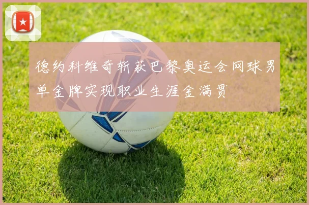 德约科维奇斩获巴黎奥运会网球男单金牌实现职业生涯金满贯